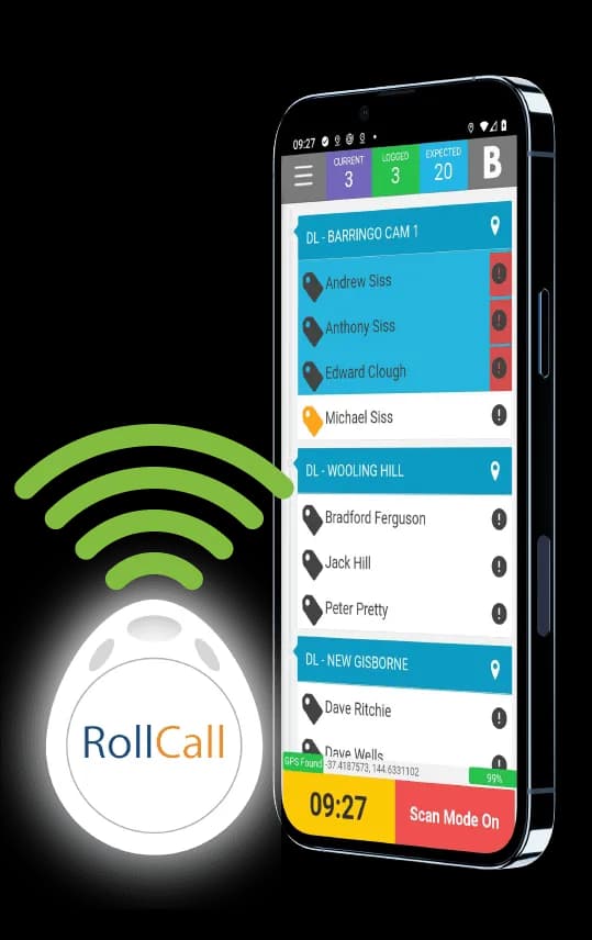 Connected RollCall driver application