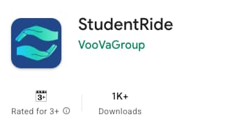 Rating panel of the StudentRide listing on the Google Play (AU), captured on 17 July 2026