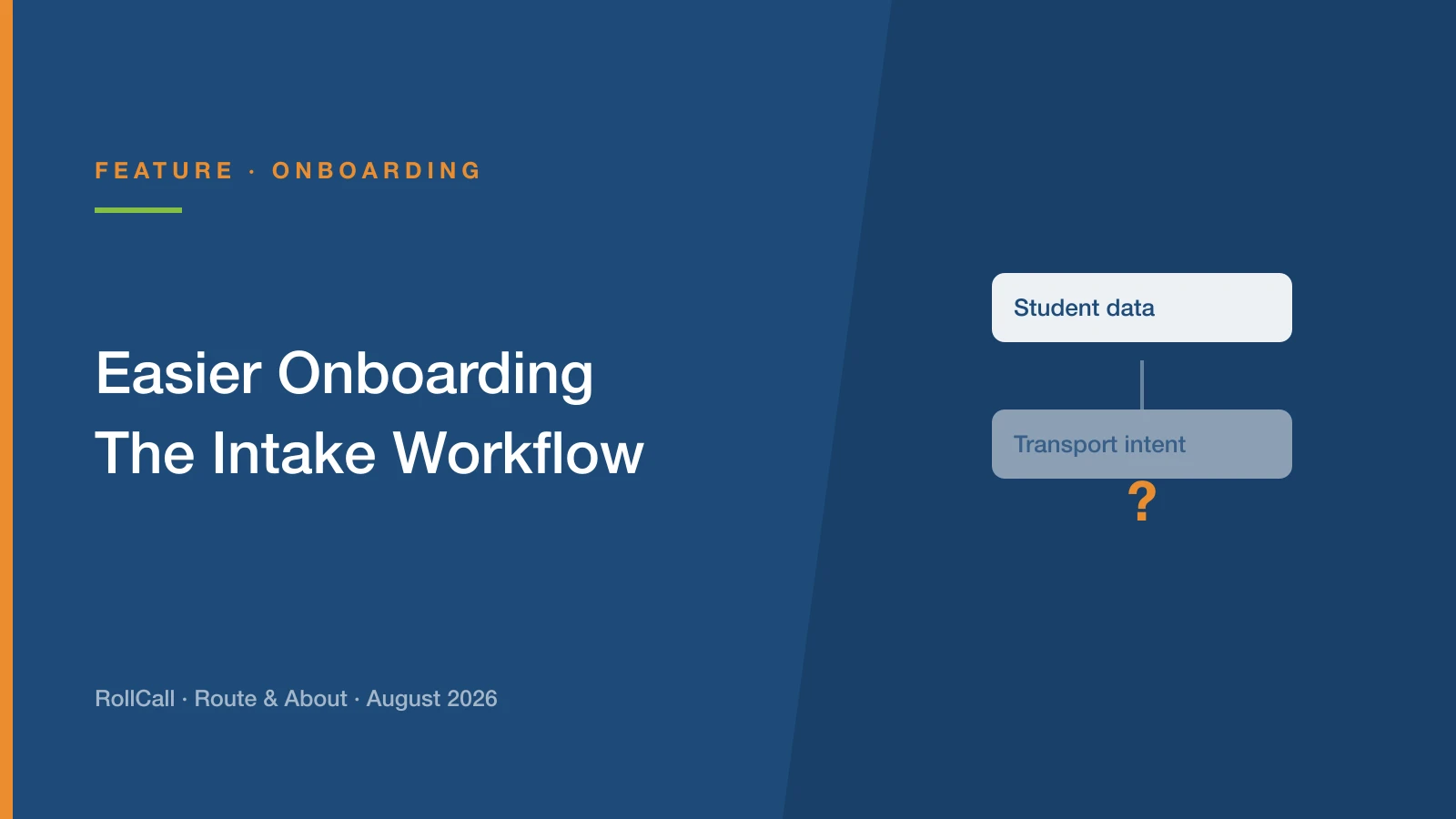 Easier Onboarding - The Intake Workflow
