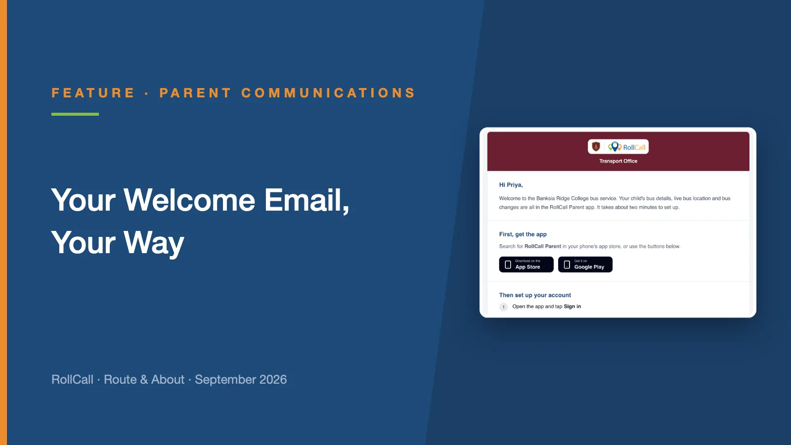 Your Welcome Email, Your Way