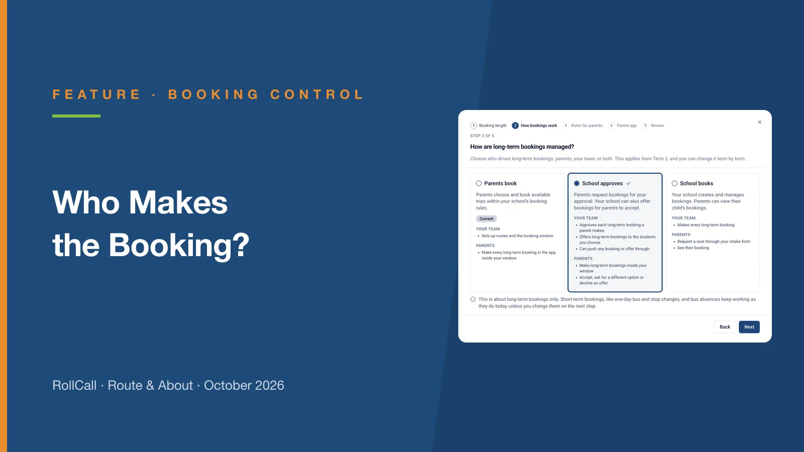 Who Makes the Booking?