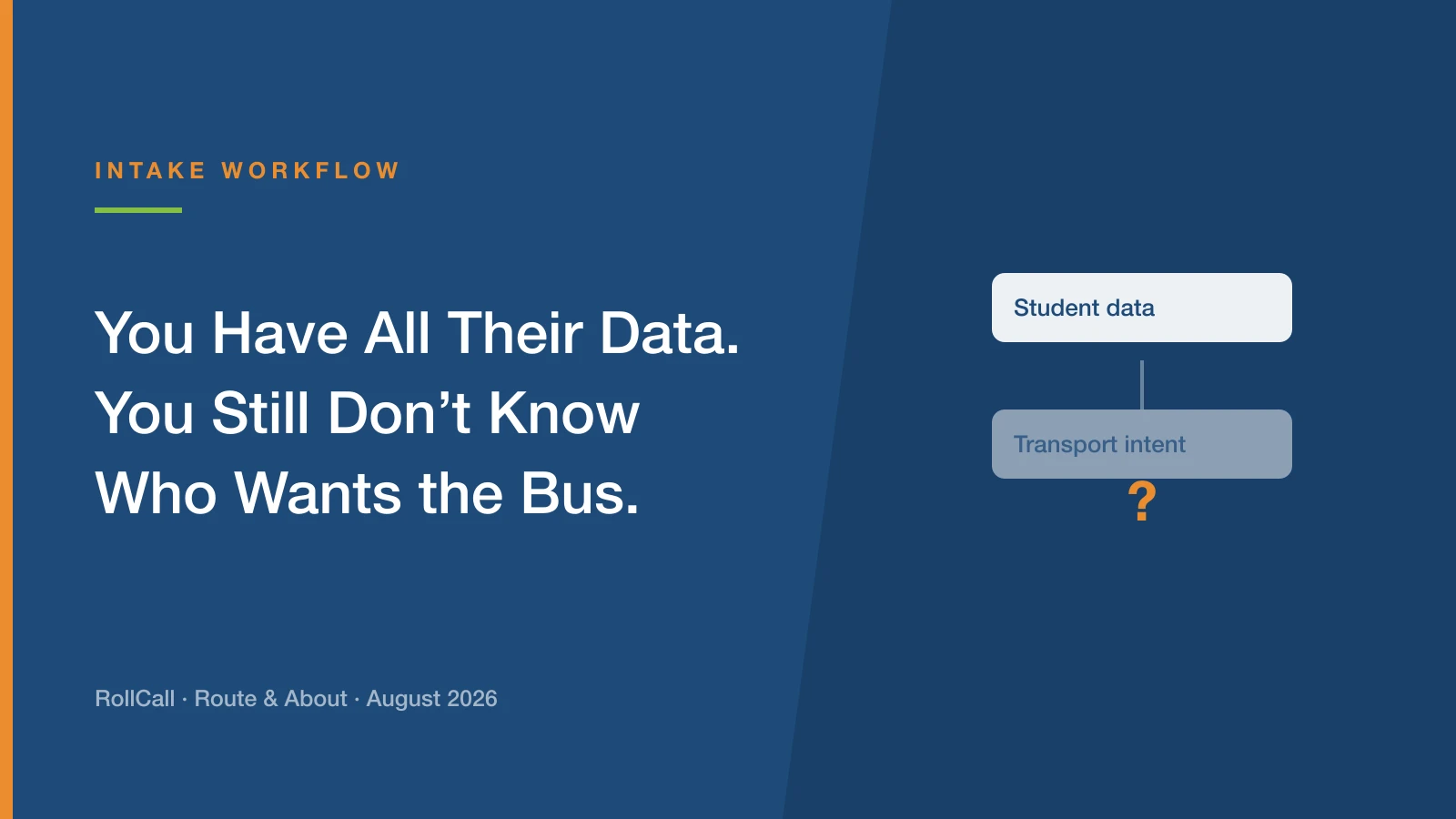 You Have All Their Data. You Still Don't Know Who Wants the Bus.